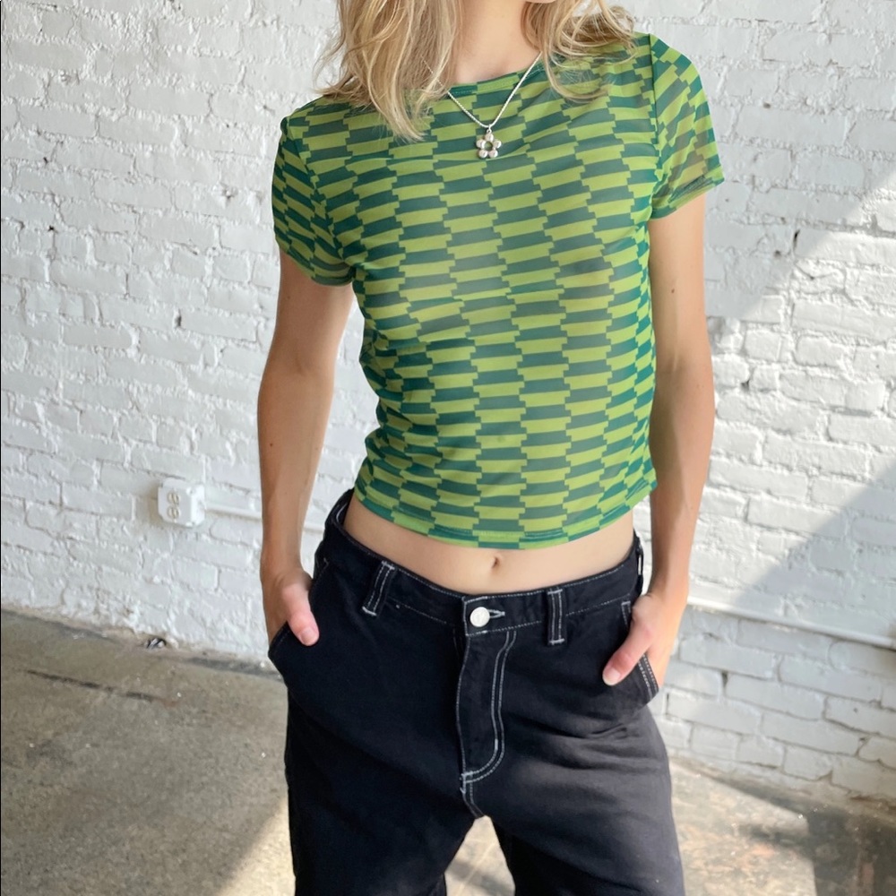 Lisa says gah alex mesh tee
